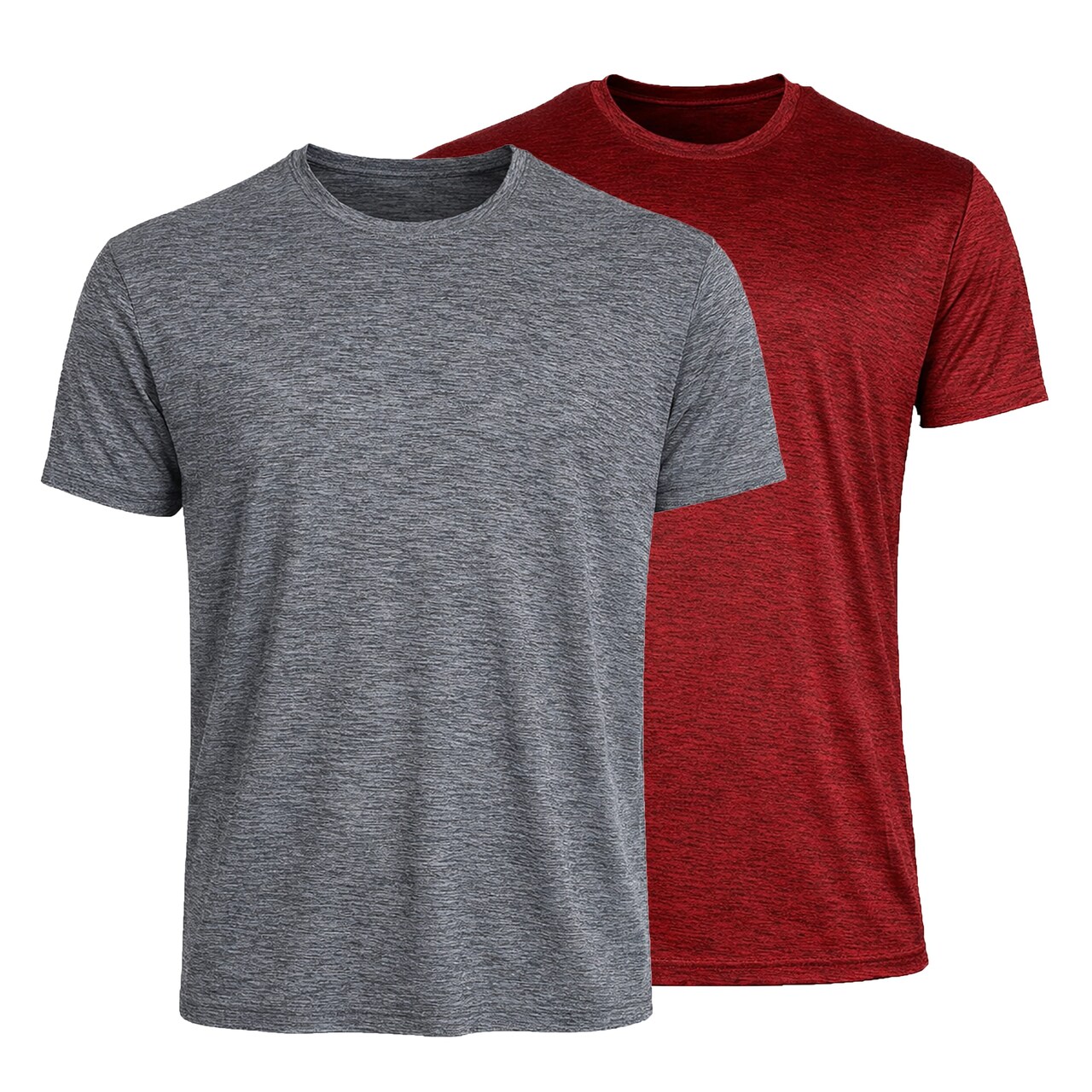 Galaxy Kick Start Gear Men's Short Sleeve Moisture-Wicking Quick Dry Performance Crew Neck Tee-2 Pack